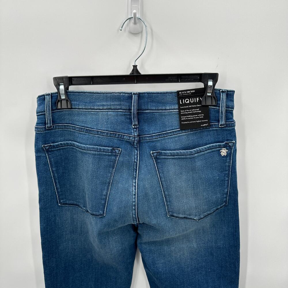 BLACK ORCHID NWT Carmen High Rise Ankle Fray Italian Skinny Denim Jean // 29 - Picture 6 of 11
